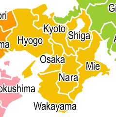 kansai region map