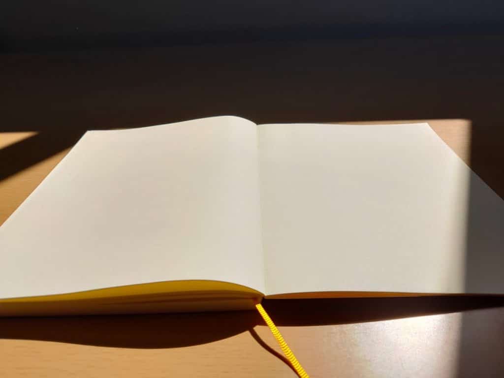 open midori md notebook horizontally
